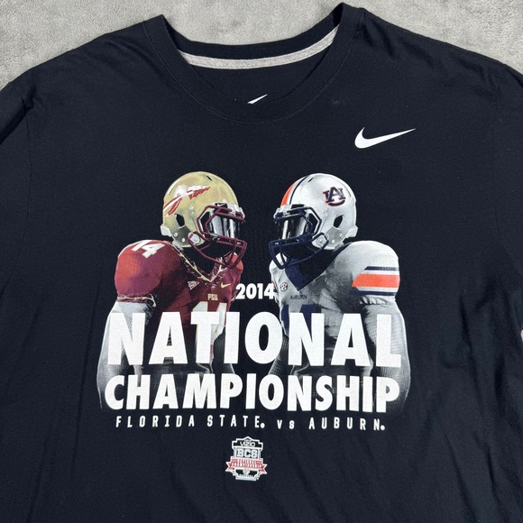 Nike 2014 BCS National Championship T Shirt XXL Auburn Tigers Florida State Semi - Picture 2 of 8